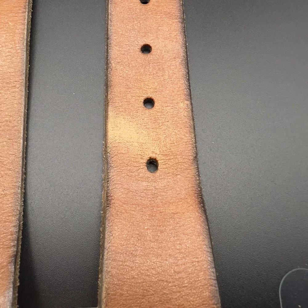 FOSSIL Brown Leather Belt Women's Western 182079 ~ Size M 41